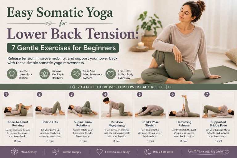 Easy Somatic Yoga for Lower Back Tension: 7 Gentle Exercises for Beginners