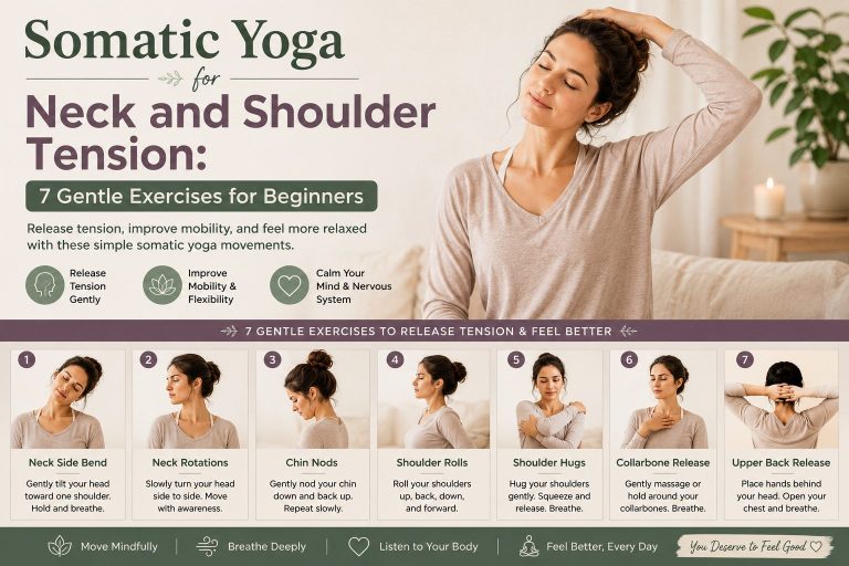 Somatic Yoga for Neck and Shoulder Tension: 7 Gentle Exercises for Beginners